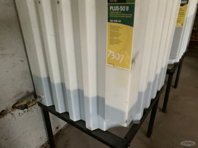 35 gal +/- of John Deere 15W-40 engine oil *buyer must bring own container-totes are leased and may not be removed
